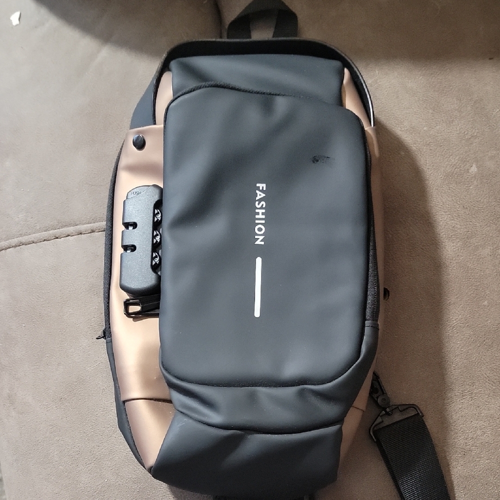 Black and Tan Men's Belt Bag